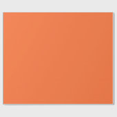 Verbrand Oranje Effen Kleur Cadeaupapier (Vlak)