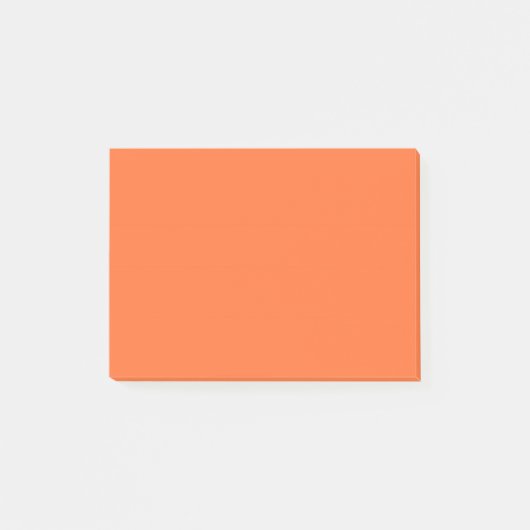 Verbrand Oranje Effen Kleur Post-it® Notes (Voorkant)