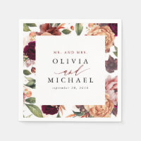 Verbrand Oranje en Burgundy Rood Landelijke Bloeme