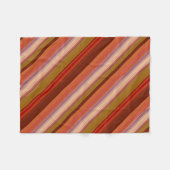 Verbrand Oranje Fleece Deken (Voorkant (Horizontaal))