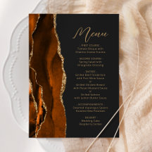 Verbrand Oranje Goud Agate Modern Schrift Donkere 