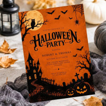 Verbrand Oranje Griezelige Gotische Halloween Fees