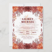 Verbrand Oranje HERFST Bloemachtige Botanische TRO (Voorkant)