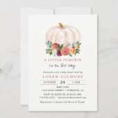 Verbrand Oranje Klein Pompkindje Feestje Kaart (Voorkant)