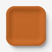 Verbrand Oranje Papieren Bordje (Voorkant)