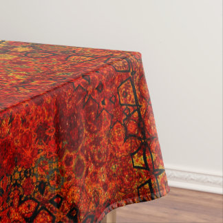 Verbrand oranje patroon tafelkleed huisdecoratie