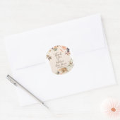 Verbrand oranje pompoen bruiloft Dank je Sticker (Envelop)