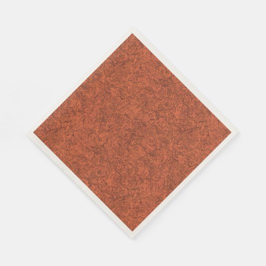 Verbrand oranje populair patroon servet (Hoek)