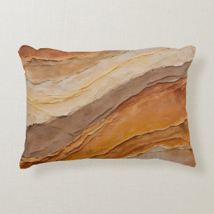 Verbrand Oranje Roest Terracotta Bruin Abstract Accent Kussen