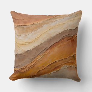 Verbrand Oranje Roest Terracotta Bruin Abstract Kussen