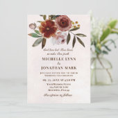 Verbrand Oranje roze Christelijke bruiloft Kaart (Staand voorkant)