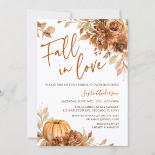 Verbrand Oranje Rust Boho Herfst in Love Vrijgezel Kaart