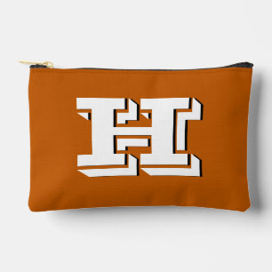 Verbrand Oranje School Stijl Monogram Etui