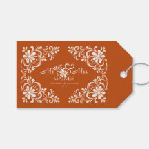 Verbrand Oranje Shabby Chic Mr & Mrs Huwelijksgesc