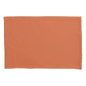 Verbrand Oranje Terracotta Kussensloop (Voorkant-Links)