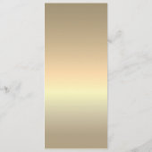 Verbrand Oranje Terracotta Trouwmenu Menu (Achterkant)