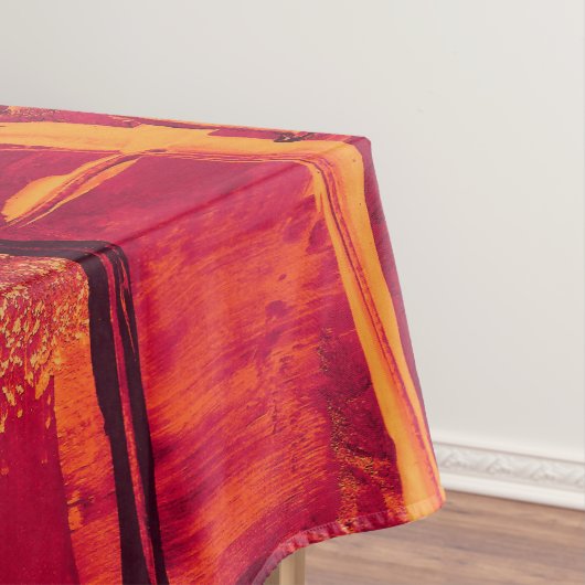 Verbrand oranje textuur tafelkleed (Voorbeeld)