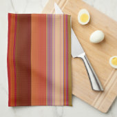 Verbrand Oranje Theedoek (Quarter Fold)