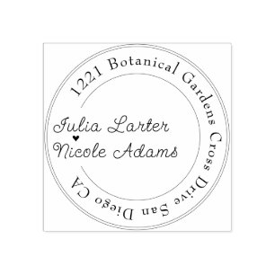 Verbrand Oranje Tropische Hibiscus Bloemen Bruilof Rubberstempel