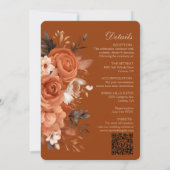 Verbrand Oranje Trouw Uitnodiging (Achterkant)