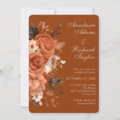 Verbrand Oranje Trouw Uitnodiging (Voorkant)