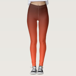 Verbrand Oranje Verloop  Warm Ombre Leggings