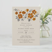  verbrand Oranje Vrijgezellenfeest Kaart (Staand voorkant)