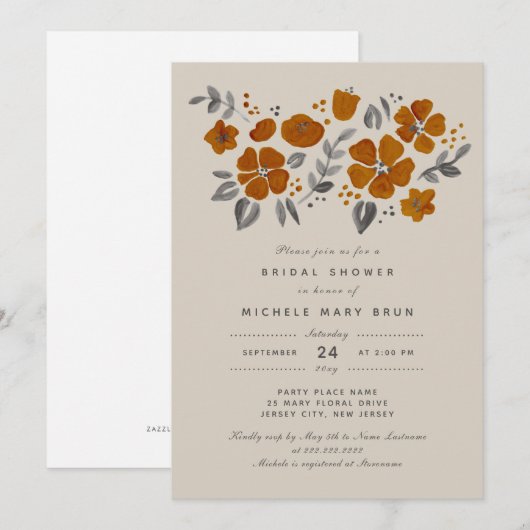  verbrand Oranje Vrijgezellenfeest Kaart (Voorkant / Achterkant)