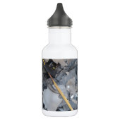 verbrand papier waterfles  (Links)