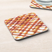 verbrand plaid bier onderzetter (Linkerzijde)