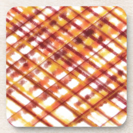 verbrand plaid bier onderzetter