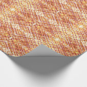 verbrand plaid cadeaupapier (Hoek)