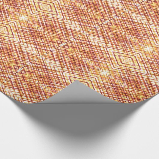 verbrand plaid cadeaupapier (Hoek)