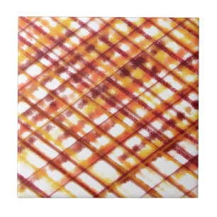 verbrand plaid tegeltje