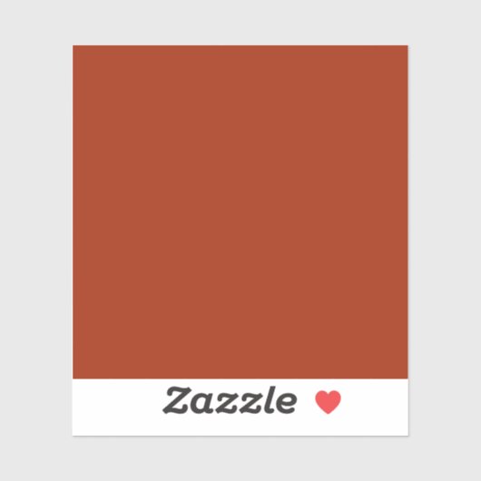 Verbrand rood - (effen kleur)  sticker (Vel)