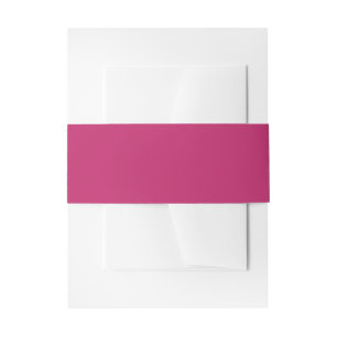 Verbrand Roze Aangepaste Uitnodiging Belly Band Uitnodigingen Wikkel