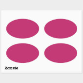 Verbrand Roze Ovaal Sticker (Vel)
