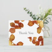 Verbrand Sienna Eucalyptus Bladeren Bedankt (Staand voorkant)