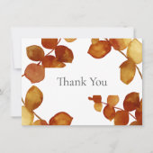 Verbrand Sienna Eucalyptus Bladeren Bedankt (Voorkant)