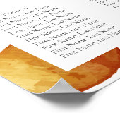 Verbrand Sienna Eucalyptus Boho Bloemstuk Stoelenk Poster (Hoek)