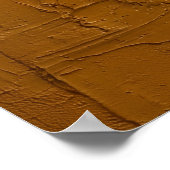 Verbrand Sienna Impasto Abstracte Poster | Rijk Te (Hoek)