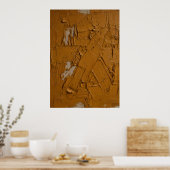Verbrand Sienna Impasto Abstracte Poster | Rijk Te (Keuken)
