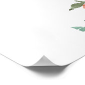 Verbrand Sinaasappel Blauwgroen Vrijgezellenfeest  Poster (Hoek)