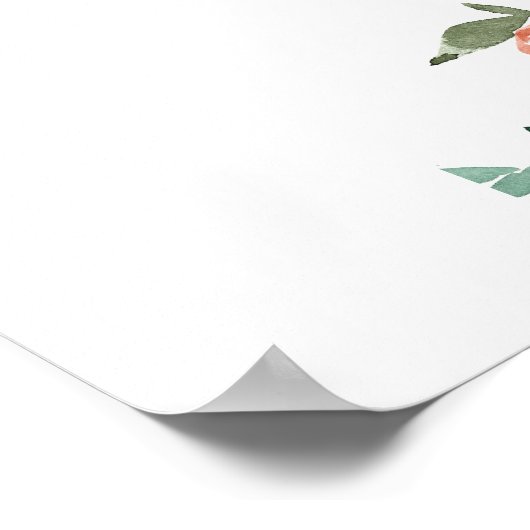 Verbrand Sinaasappel Blauwgroen Vrijgezellenfeest  Poster (Hoek)