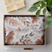 Verbrand Sinaasappel Bloemen op Wit Tissuepapier (Geschenk)