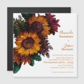 Verbrand Sinaasappel Bloemen Rustiek Herfst Bruilo (Voorkant / Achterkant)