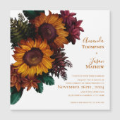 Verbrand Sinaasappel Bloemen Rustiek Herfst Bruilo (Voorkant)