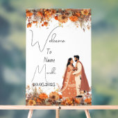 Verbrand sinaasappel bloemenacryl Mendhi teken Acryl Bord (Neutraal)