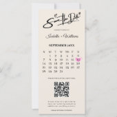 Verbrand Sinaasappel Boho Terracotta bruiloft Save (Voorkant)