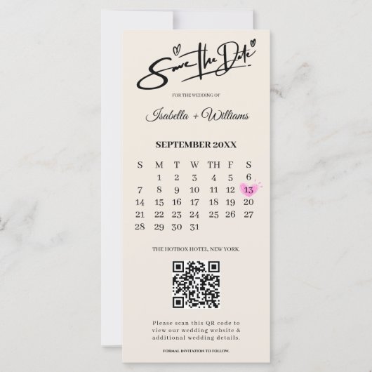 Verbrand Sinaasappel Boho Terracotta bruiloft Save (Voorkant)